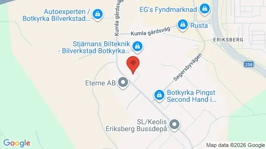 Lagerlokaler att hyra i Botkyrka - kort over placeringen