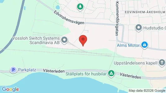 Lagerlokaler att hyra i Ystad - kort over placeringen