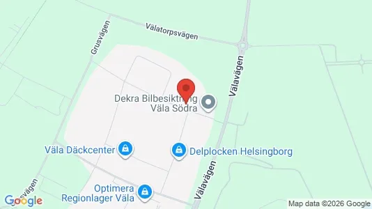 Lagerlokaler att hyra i Helsingborg - kort over placeringen