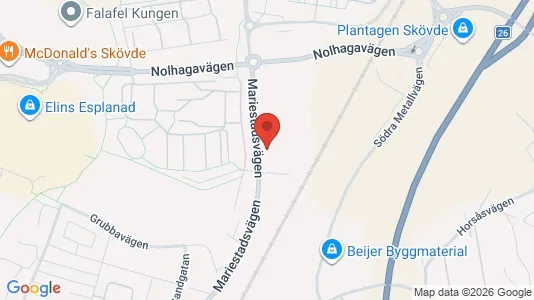 Lagerlokaler att hyra i Skövde - Bild från Google Street View