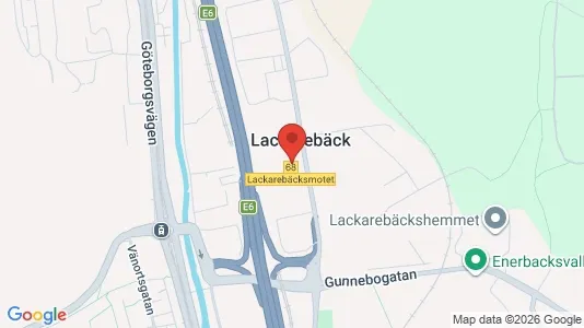 Industrilokaler att hyra i Mölndal - kort over placeringen