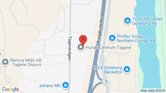 Lagerlokaler att hyra i Västra hisingen - kort over placeringen