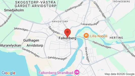 Kontorslokaler att hyra i Falkenberg - Bild från Google Street View