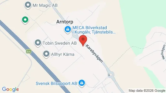 Lagerlokaler att hyra i Kungälv - kort over placeringen