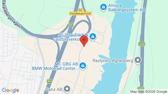 Lagerlokaler att hyra i Göteborg Centrum - kort over placeringen