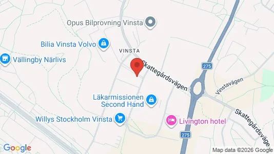 Lagerlokaler att hyra i Västerort - kort over placeringen
