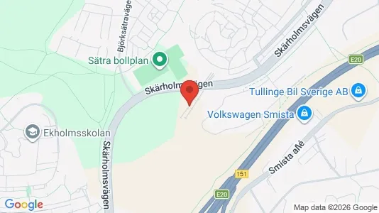 Lagerlokaler att hyra i Söderort - kort over placeringen