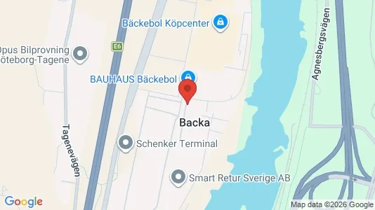 Lagerlokaler att hyra i Norra hisingen - kort over placeringen