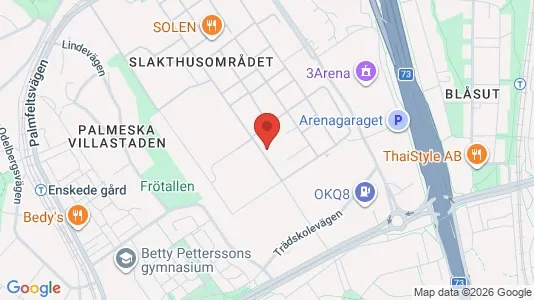 Lagerlokaler att hyra i Söderort - kort over placeringen