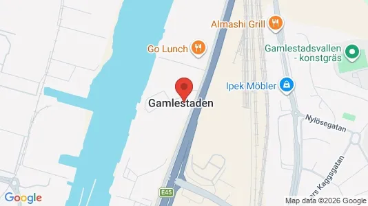 Lagerlokaler att hyra i Göteborg Östra - kort over placeringen