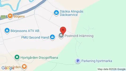 Lagerlokaler att hyra i Alingsås - kort over placeringen