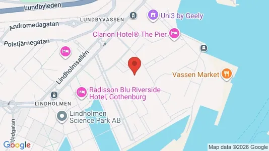 Lagerlokaler att hyra i Lundby - kort over placeringen