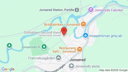Lagerlokaler att hyra i Partille - kort over placeringen