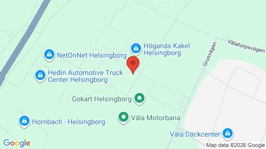 Lagerlokaler att hyra i Helsingborg - kort over placeringen