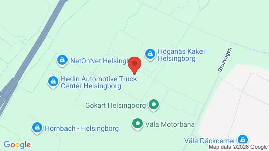 Lagerlokaler att hyra i Helsingborg - kort over placeringen