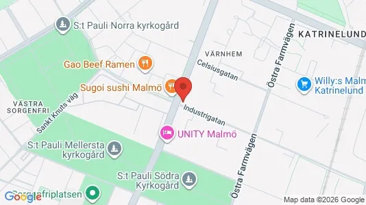 Lagerlokaler att hyra i Malmö Centrum - Bild från Google Street View