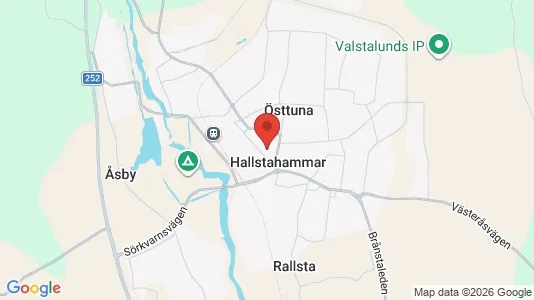 Lagerlokaler att hyra i Hallstahammar - kort over placeringen