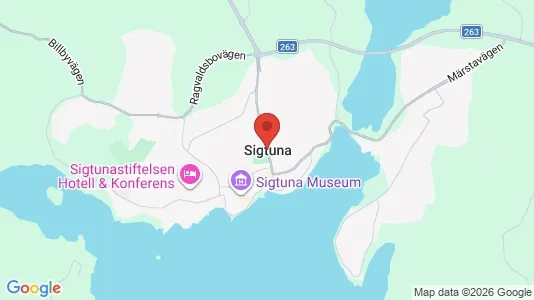 Lagerlokaler att hyra i Sigtuna - kort over placeringen