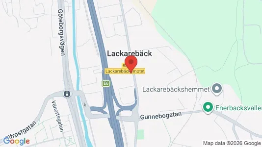 Lagerlokaler att hyra i Mölndal - kort over placeringen