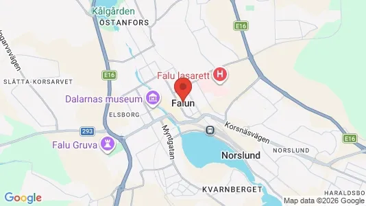 Lagerlokaler att hyra i Falun - Bild från Google Street View