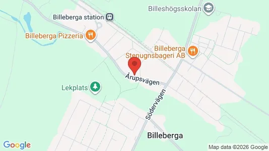 Lagerlokaler att hyra i Svalöv - kort over placeringen