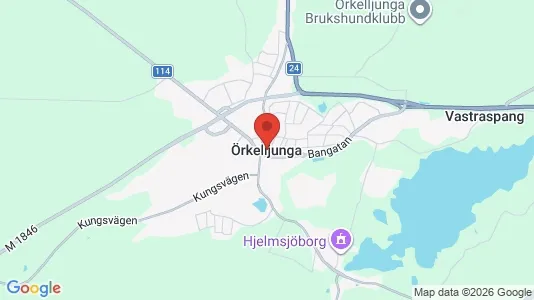 Lagerlokaler att hyra i Örkelljunga - kort over placeringen