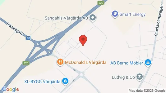 Lagerlokaler att hyra i Vårgårda - kort over placeringen