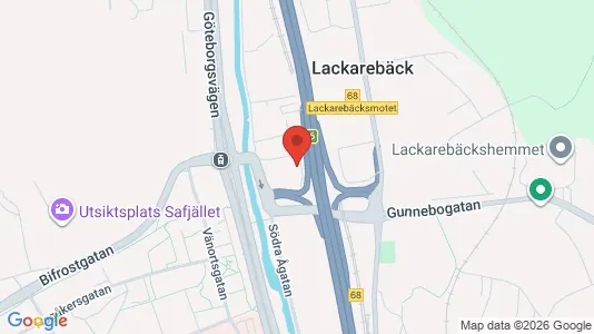 Lagerlokaler att hyra i Mölndal - kort over placeringen