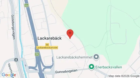 Industrilokaler att hyra i Mölndal - kort over placeringen
