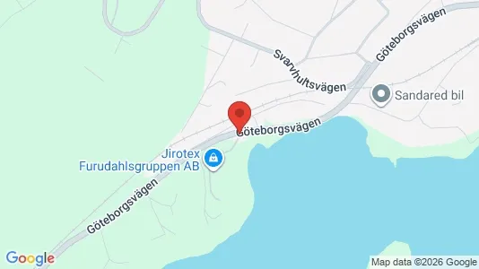 Lagerlokaler att hyra i Borås - kort over placeringen