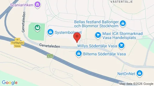 Lagerlokaler att hyra i Södertälje - Bild från Google Street View