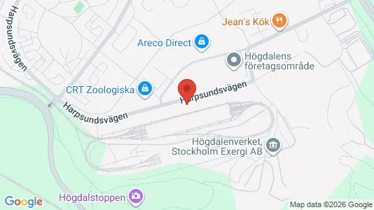 Lagerlokaler att hyra i Söderort - kort over placeringen