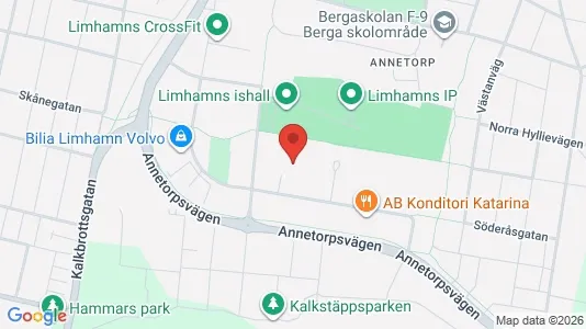 Lagerlokaler att hyra i Limhamn/Bunkeflo - kort over placeringen