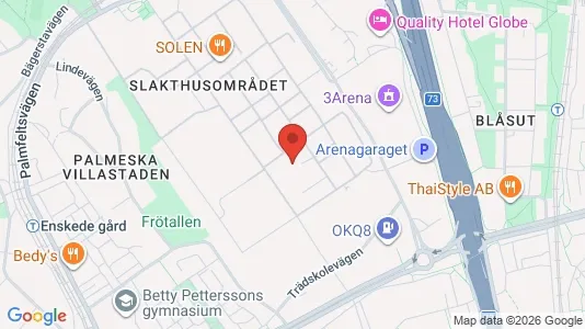 Lagerlokaler att hyra i Söderort - kort over placeringen