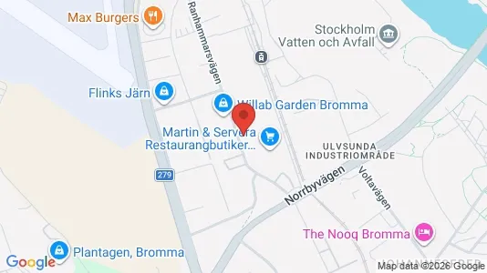 Kontorslokaler att hyra i Västerort - kort over placeringen