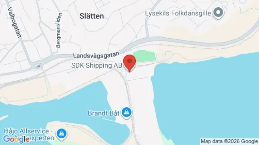 Kontorslokaler att hyra i Lysekil - kort over placeringen