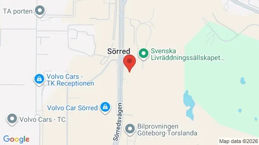 Lagerlokaler att hyra i Västra hisingen - kort over placeringen