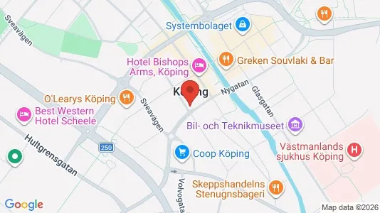 Lagerlokaler att hyra i Köping - kort over placeringen