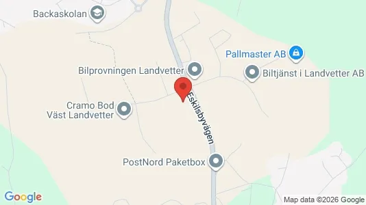 Lagerlokaler att hyra i Härryda - kort over placeringen