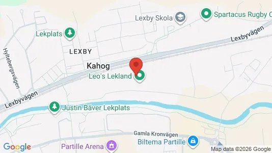Lagerlokaler att hyra i Partille - kort over placeringen