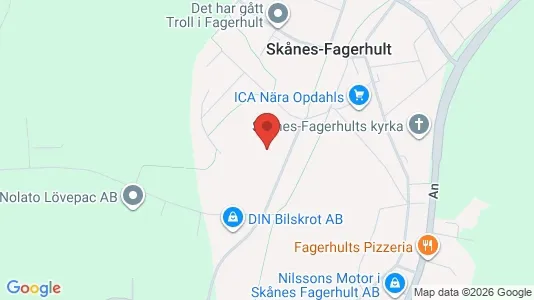 Lagerlokaler att hyra i Örkelljunga - kort over placeringen