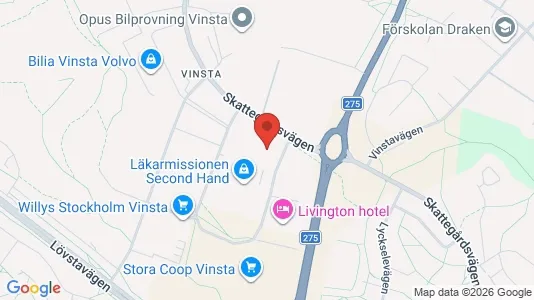 Lagerlokaler att hyra i Västerort - kort over placeringen