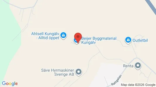 Lagerlokaler att hyra i Kungälv - kort over placeringen