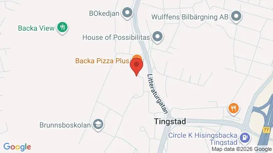 Lagerlokaler att hyra i Norra hisingen - kort over placeringen