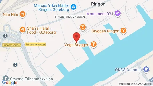 Lagerlokaler att hyra i Lundby - kort over placeringen