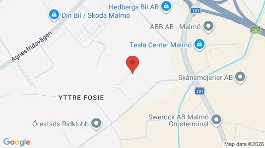 Industrilokaler att hyra i Fosie - kort over placeringen