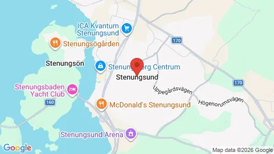 Lagerlokaler att hyra i Stenungsund - kort over placeringen