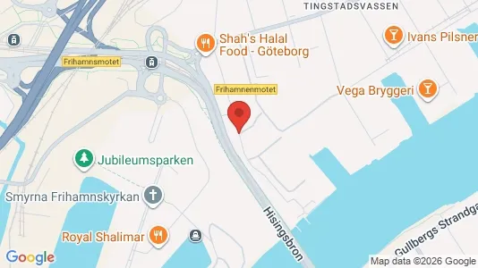Lagerlokaler att hyra i Lundby - kort over placeringen