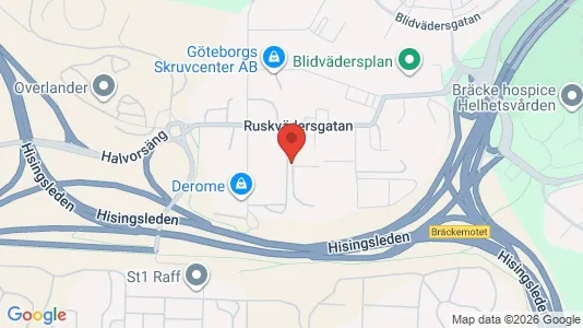 Lagerlokaler att hyra i Västra hisingen - kort over placeringen