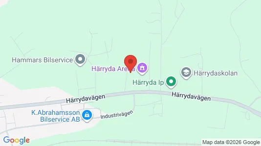 Lagerlokaler att hyra i Härryda - kort over placeringen